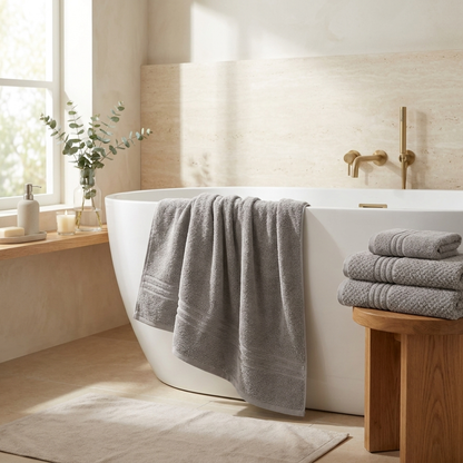 Deluxe Solid and Texture Towel Set (12)